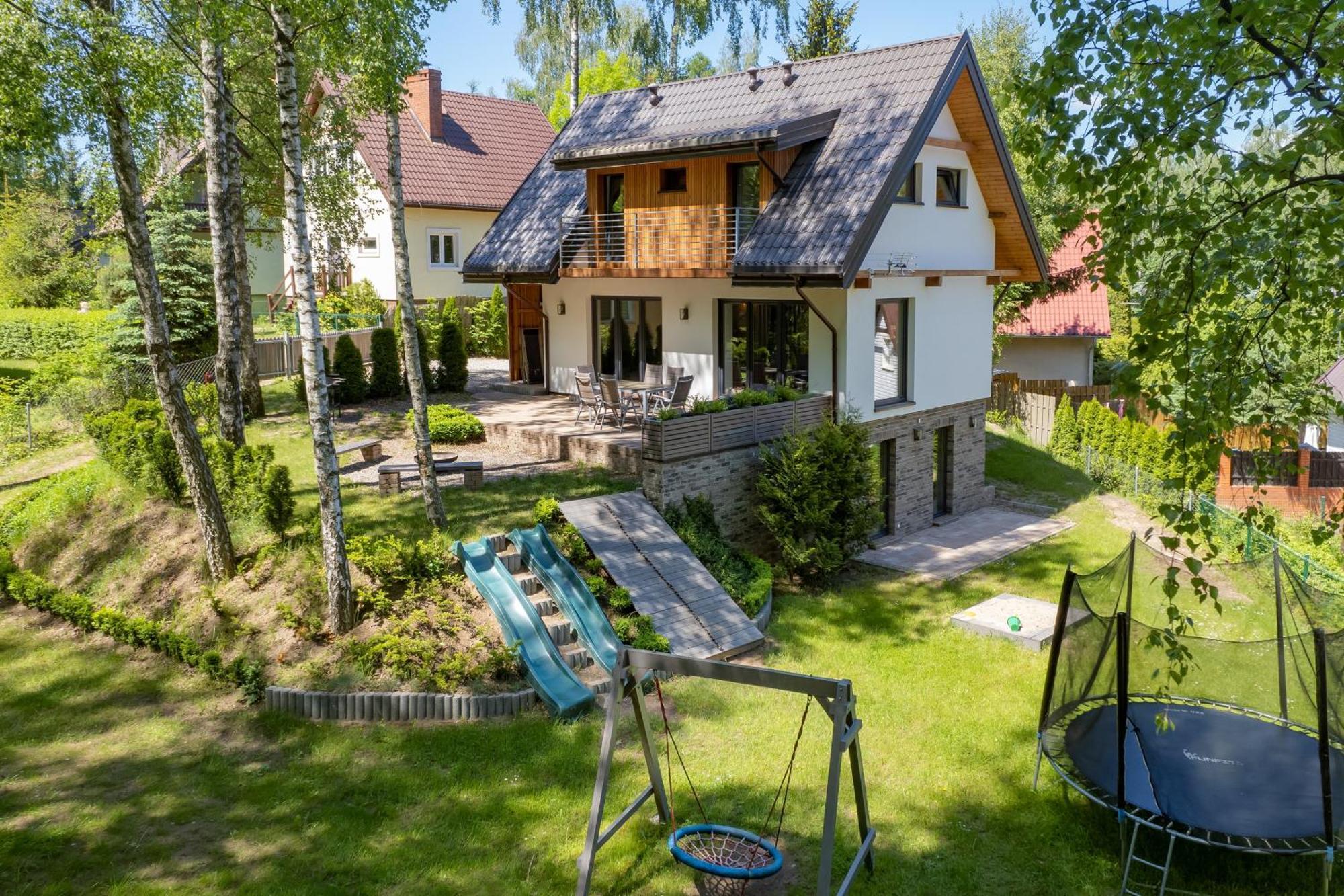 Mazursko - Komfortowe Domy 8 Osobowe Nad Jeziorem, Balia Lub Sauna Kretowiny Exterior photo
